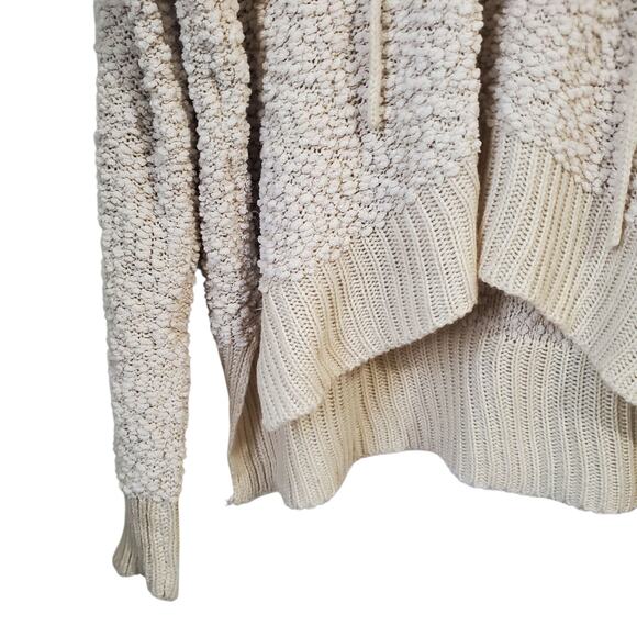 POL Beige Popcorn Chenille Hooded Sweater Size XL - Picture 8 of 14